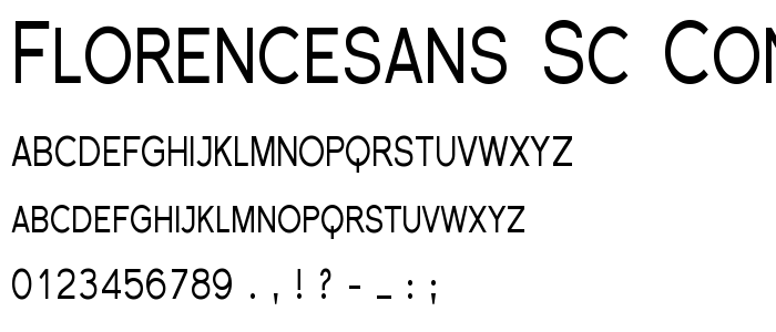 Florencesans SC Cond font
